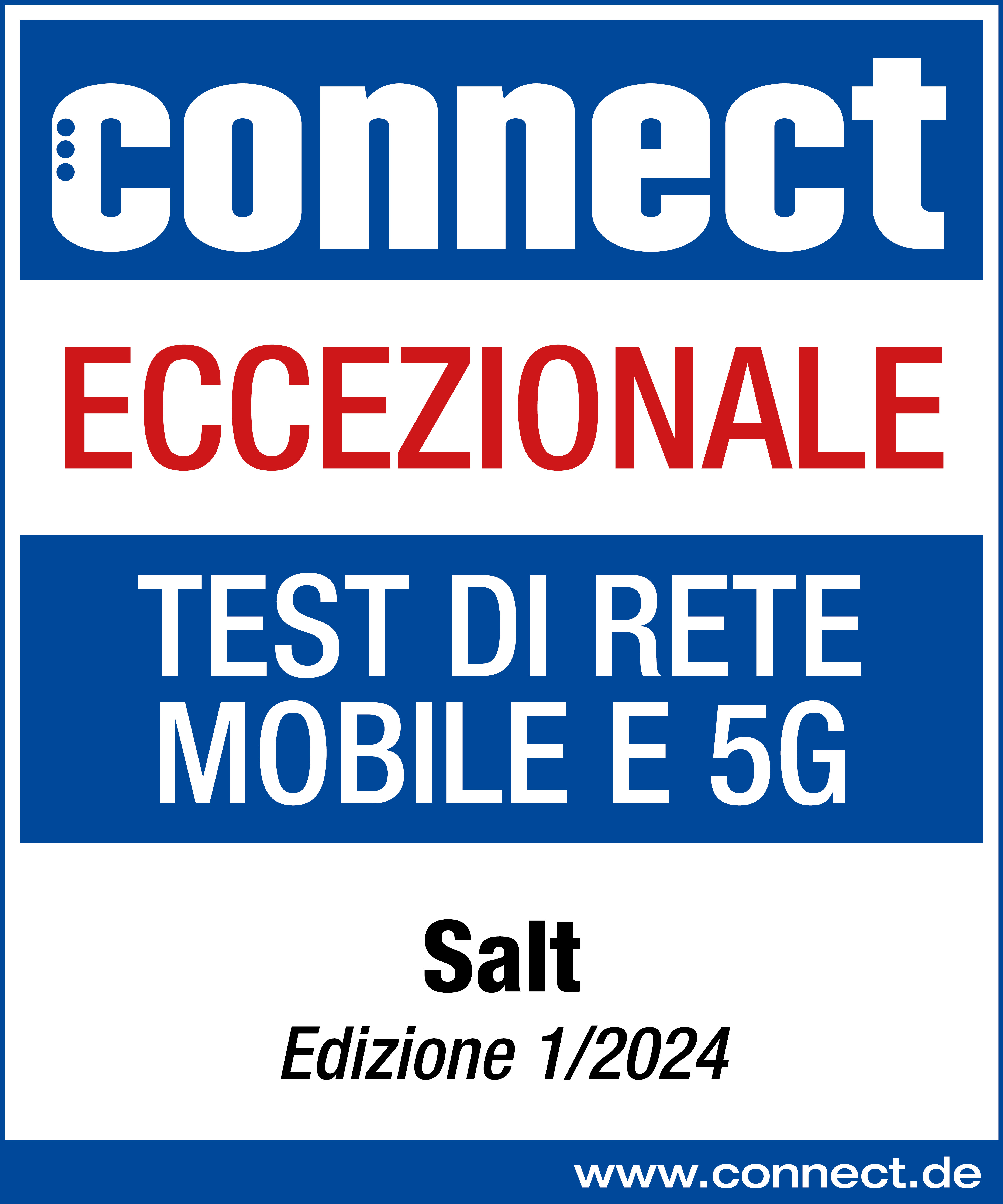 Connect - "Eccezionale" Rete mobile